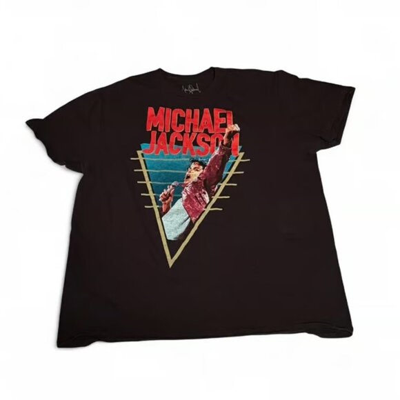 Michael Jackson Black Graphic T-Shirt - Picture 1 of 3